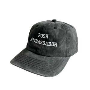 🆕Posh Ambassador Black Embroidered Hat